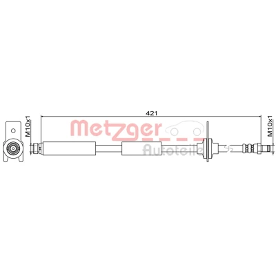 Imagem de METZGER 4111814 Mangueira de Travão Eixo traseiro esquerdo, direito 421 FORD: FOCUS 3 Turnier