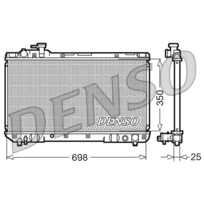 Imagem de DENSO DRM50020 Radiador, arrefecimento do motor Alumínio 698 350 25 TOYOTA: RAV4 I SUV