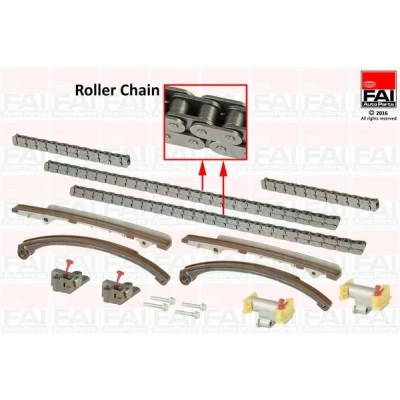 Imagem de FAI AutoParts TCK89 Jogo de correntes distribuição sem juntas, carretos simples, Corrente roletes