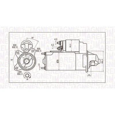 Imagem de MAGNETI MARELLI 063721396010 Motor de arranque 12 2,2 10 FORD: Focus Mk1 Hatchback, Carrinha, Sedan