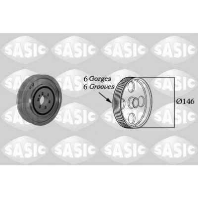 Imagem de SASIC 2156041 Polia da Cambota 146 FIAT: Stilo Hatchback, Marea Sedan, BRAVO 1