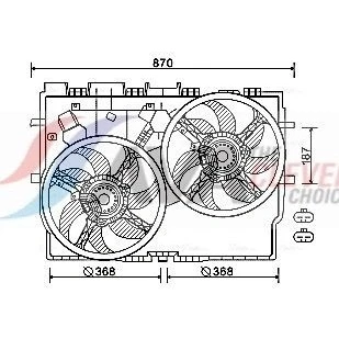 Imagem de AVA COOLING SYSTEMS FT7583 Ventilador de Radiador FIAT: Ducato III Van