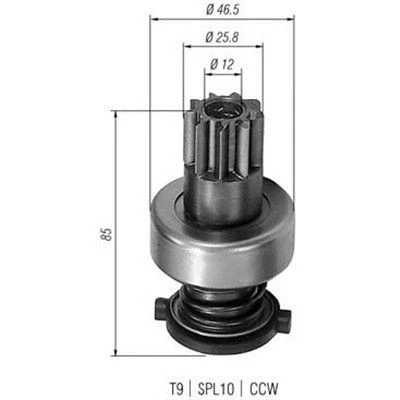 Imagem de MAGNETI MARELLI 940113020124 Pinhão, motor de arranque