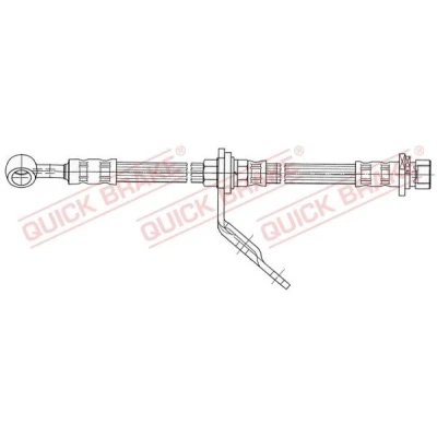 Imagem de QUICK BRAKE 59.923 Mangueira de Travão 448mm com rosca interior