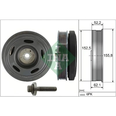 Imagem de INA 544 0516 20 Kit da polia correia cambota
