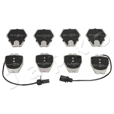 Imagem de JAPKO 500912 Jogo de pastilhas para travão disco incl. contacto aviso desgaste AUDI: A4 B5 Avant, Sedan, A6 C5 Avant