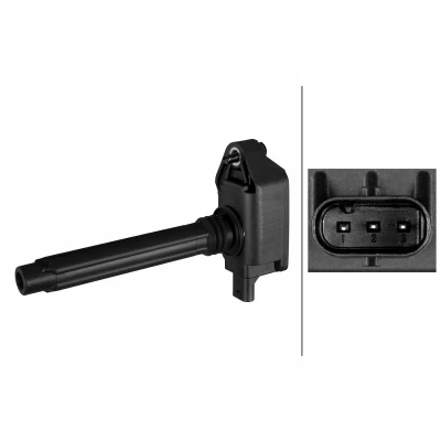Imagem de HELLA 5DA 358 290 711 Bobina de ignição 3pólos 12V Tipo ligação SAE