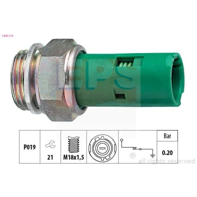Imagem de EPS 1.800.110 Sensor Pressão do Óleo M18x1,5 0,2bar Made in Italy OE Equivalent RENAULT: 19 I Chamade, MEGANE 1, Super 5 Hatchback