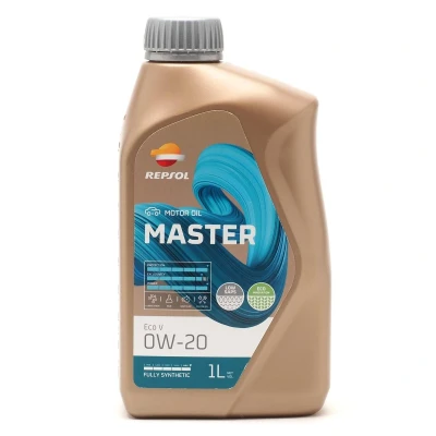 Imagem de Repsol Master ECO V 0W 20 1l Óleo do motor RPP0004DHA VOLKSWAGEN: Golf 7, Polo Hatchback, 7 Variant, AUDI: A3 Sportback, Sedan, A4 B9 Avant