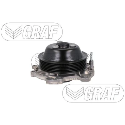 Imagem de GRAF PA1485 Bomba de água comandado por vácuo 124,3 para accionamento da correia trapezoidal estriada PORSCHE: 911 Coupe