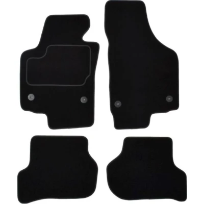 Imagem de MAMMOOTH A041 SET30 PRM 01 Conjunto de tapete chão Têxtil à frente e atrás 4 preto SEAT: Altea, Altea XL