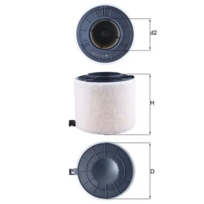 Imagem de MAHLE ORIGINAL LX 4410 Filtro de ar 152 181 Cartucho filtrante AUDI: A4 B9 Avant, Q5, A5 Coupe
