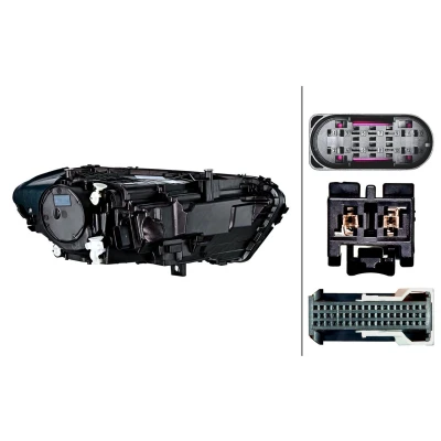 Imagem de HELLA 1EX 015 390 511 Farol Principal MERCEDES BENZ: Classe A Sedan