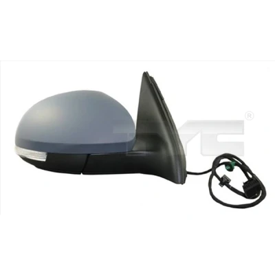 Imagem de Espelho retrovisor Tyc 337 0169 à direita com subcapa para regulação eléctrica dos espelhos, convexo, aquecível VOLKSWAGEN: Tiguan I