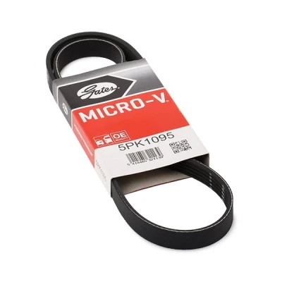 Imagem de GATES 5PK1095 Correia trapezoidal estriada 1095 5 Poliéster, EPDM (borracha de etileno propileno dieno) FleetRunner Micro V VOLVO: V60 I, XC60 I