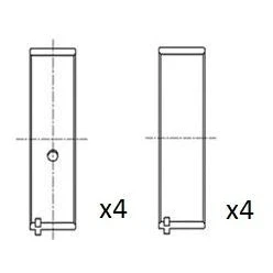Imagem de FAI AutoParts BB2050 STD Capas de Biela OPEL: Astra G Caravan, Manta B Sedan, Frontera A Sport SUV Cabrio