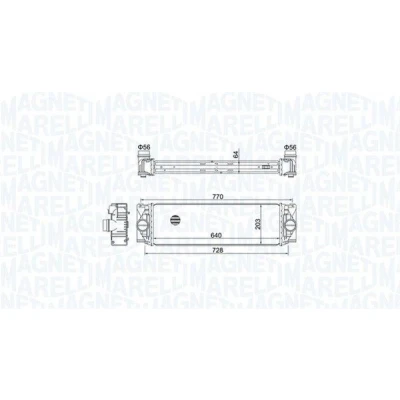 Imagem de MAGNETI MARELLI 351319205050 Intercooler MERCEDES BENZ: Sprinter 3.5 T Van, 5 Camião de plataforma/Chassis