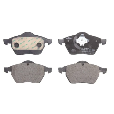 Imagem de BOSCH 0 986 424 481 Jogo de pastilhas para travão disco Baixo teor metálico com grampo do êmbolo, chapa anti ruído AUDI: A4 B5 Sedan