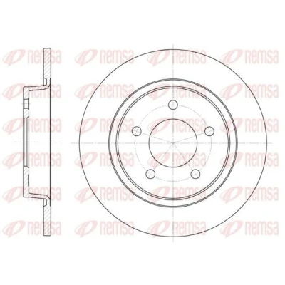 Imagem de REMSA 6880.00 Disco de travão Eixo traseiro 279,9, 279,9 10,9 5 cheio MAZDA: 3 Hatchback, 5, Sedan