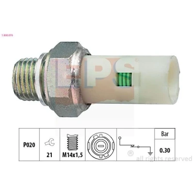 Imagem de EPS 1.800.076 Sensor Pressão do Óleo M14x1,5 0,3bar Made in Italy OE Equivalent RENAULT: TWINGO 1, CLIO 2, 19 I Chamade
