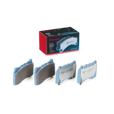 Imagem de BREMBO P 09 004E Jogo de pastilhas para travão disco com avisador sonoro desgaste chapa anti ruído sem acessórios TESLA: Model S, X