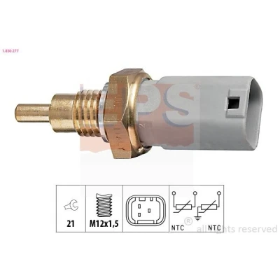Imagem de EPS 1.830.277 Sensor da Temperatura do Líquido de Refrigeração Made in Italy OE Equivalent FIAT: Punto I Hatchback, BRAVO 1, Palio Weekend