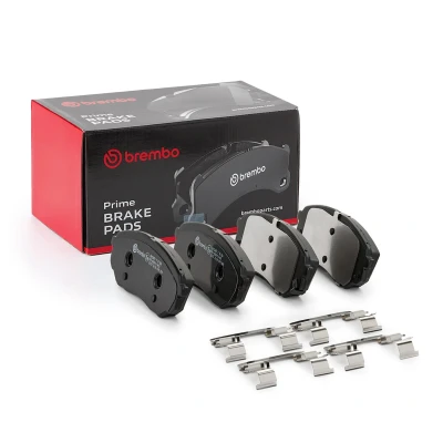 Imagem de BREMBO P 30 086 Jogo de pastilhas para travão disco com avisador sonoro desgaste acessórios KIA: SORENTO 3, HYUNDAI: Santa Fé IV