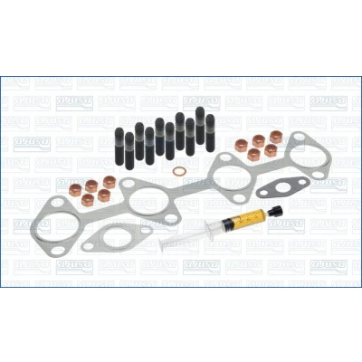 Imagem de AJUSA JTC11436 Kit de montagem, turbocompressor with studs, syringe oil com juntas instruções montagem OPEL: Astra H GTC, Caravan