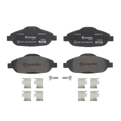 Imagem de BREMBO P 61 101X Jogo de pastilhas para travão disco excl. contacto aviso desgaste com parafusos pinça acessórios