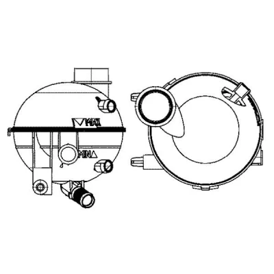 Imagem de MAHLE ORIGINAL CRT 18 000S Depósito de Compensação Refrigerante sem capa, sensor PEUGEOT: 307 Hatchback, Carrinha, CC