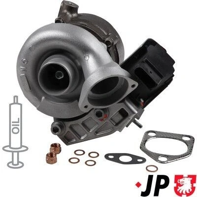 Imagem de JP GROUP 1417402600 Turbocompressor accionado pelos gases de escape incl. Kit juntas BMW: 1 Hatchback, 3 Sedan
