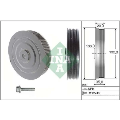 Imagem de INA 544 0009 20 Kit da polia correia cambota