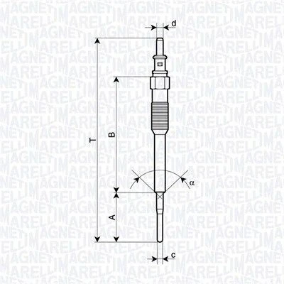 Imagem de MAGNETI MARELLI 062900136304 Vela incandescente 7V M10X1 SMART: Fortwo II Coupe, Cabrio