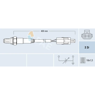 Imagem de FAE 77773 Sonda lambda DAEWOO: Nubira Sedan, Lanos Hatchback