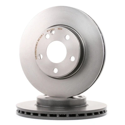 Imagem de BREMBO COATED DISC LINE 09.B343.41 Disco de travão 280 25 5 interior ventilado revestido alto carbono com parafusos MERCEDES BENZ: Classe A, B