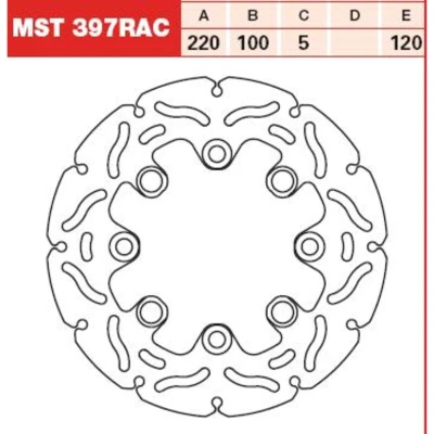 Imagem de TRW MST397RAC Disco de travão 220 5