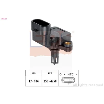 Imagem de EPS 1.993.081 Sensor 17kPa 104kPa Made in Italy OE Equivalent