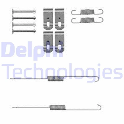 Imagem de DELPHI LY1382 Kit de acessórios, maxilas do travão MITSUBISHI: L200 / Strakar V Pick up, IV up