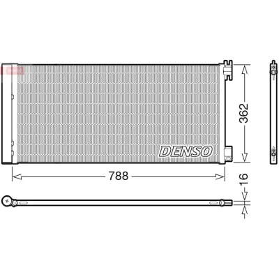 Imagem de DENSO DCN23042 Condensador com secador R 134a