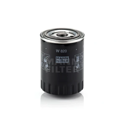 Imagem de MANN FILTER W 820 Filtro de óleo M 20 X 1.5 com uma válvula retenção aparafusado CITROËN: C25 Van, Minibus, CX 2