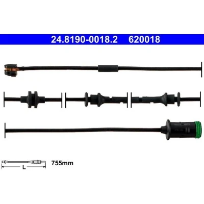 Imagem de ATE 24.8190 0018.2 Sensor de Desgaste Pastilha Freio OPEL: Zafira A, Astra G Van, CC