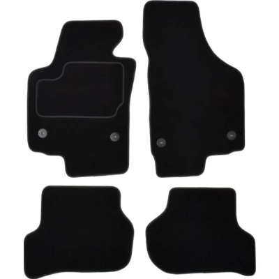 Imagem de MAMMOOTH A041 SET120 PRM 01 Conjunto de tapete chão Têxtil à frente e atrás 4 preto SEAT: Leon II Hatchback