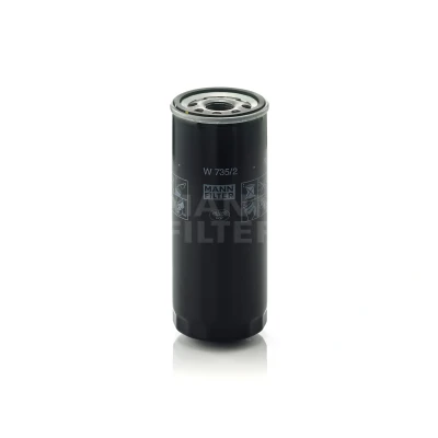 Imagem de MANN FILTER W 735/2 Filtro de óleo M 24 X 2 com uma válvula retenção aparafusado AUDI: A6 C5 Avant, Sedan