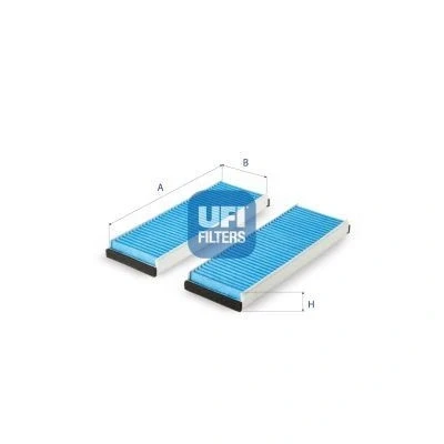 Imagem de UFI 34.283.00 Filtro, ar do habitáculo Com efeito antibacteriano 233 105 22