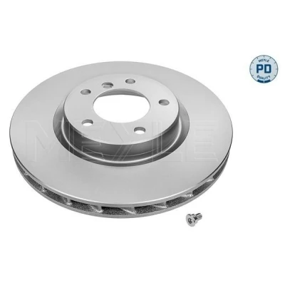 Imagem de MEYLE 315 521 0027/PD Disco de travão Eixo dianteiro, lado direito 28 5 120 ventilado Revestido a discos zinco com parafusos BMW: 3 Sedan