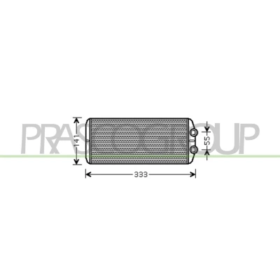 Imagem de PRASCO CI426H002 Radiador Quente com tubagem PEUGEOT: Partner I Van