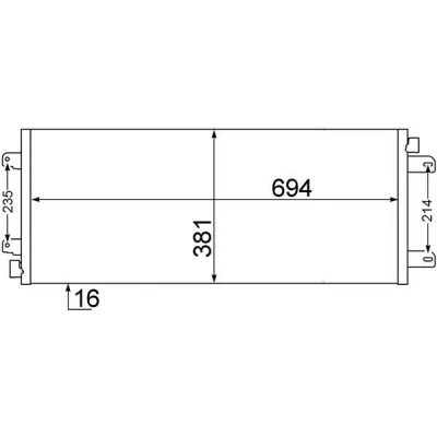 Imagem de MAHLE ORIGINAL AC 527 000S Condensador sem secador 14 14,2 688, 694 RENAULT: MASTER 2 Kasten