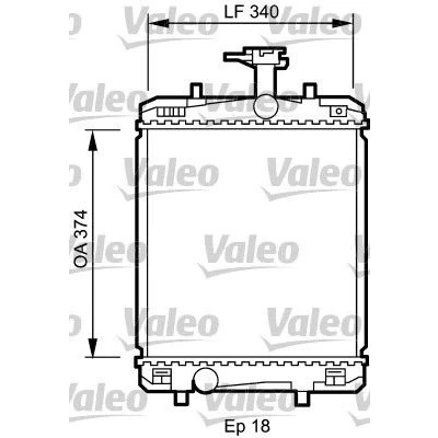 Imagem de VALEO 735072 Radiador, arrefecimento do motor Alumínio 375 328 16 sem regulador líquido de refrigeração Aletas soldadas