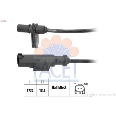Imagem de FACET 21.0249 Sensor de ABS 1732