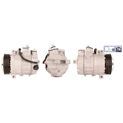 Imagem de LUCAS ACP378 Compressor PAG 46 R 134a com juntas MERCEDES BENZ: Classe C Sedan, T modell, CLK Coupe